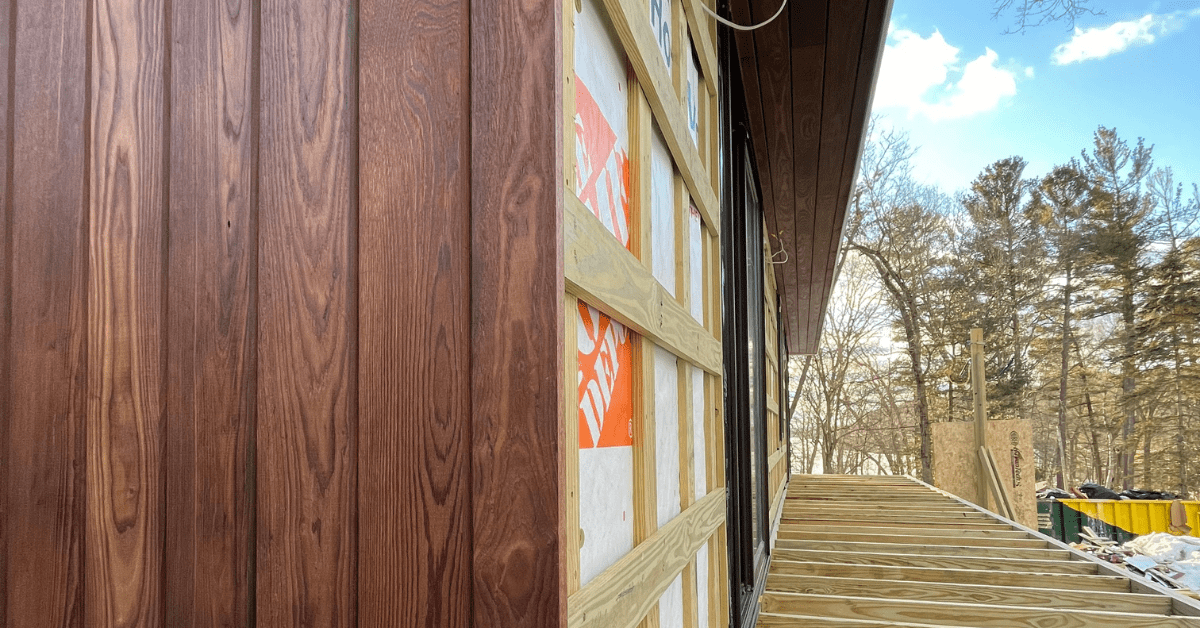 wood siding outside