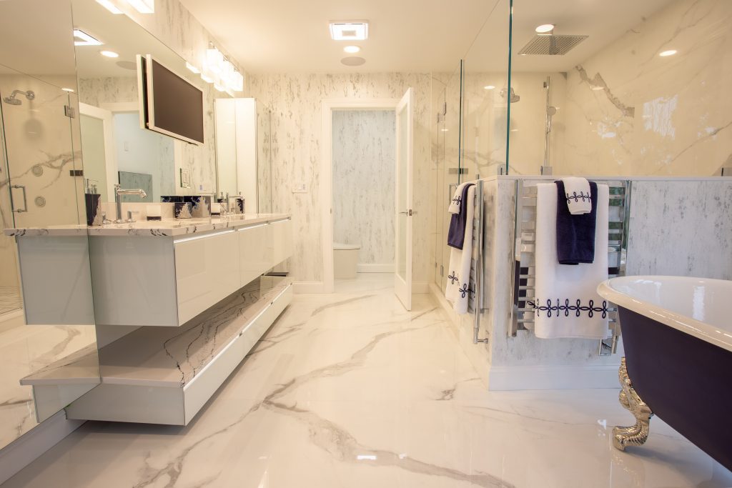 bathroom vanity full remodel in massachusetts
