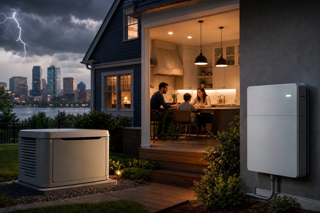 Featured image for Generator vs. Battery Backup for a Boston Home Remodel