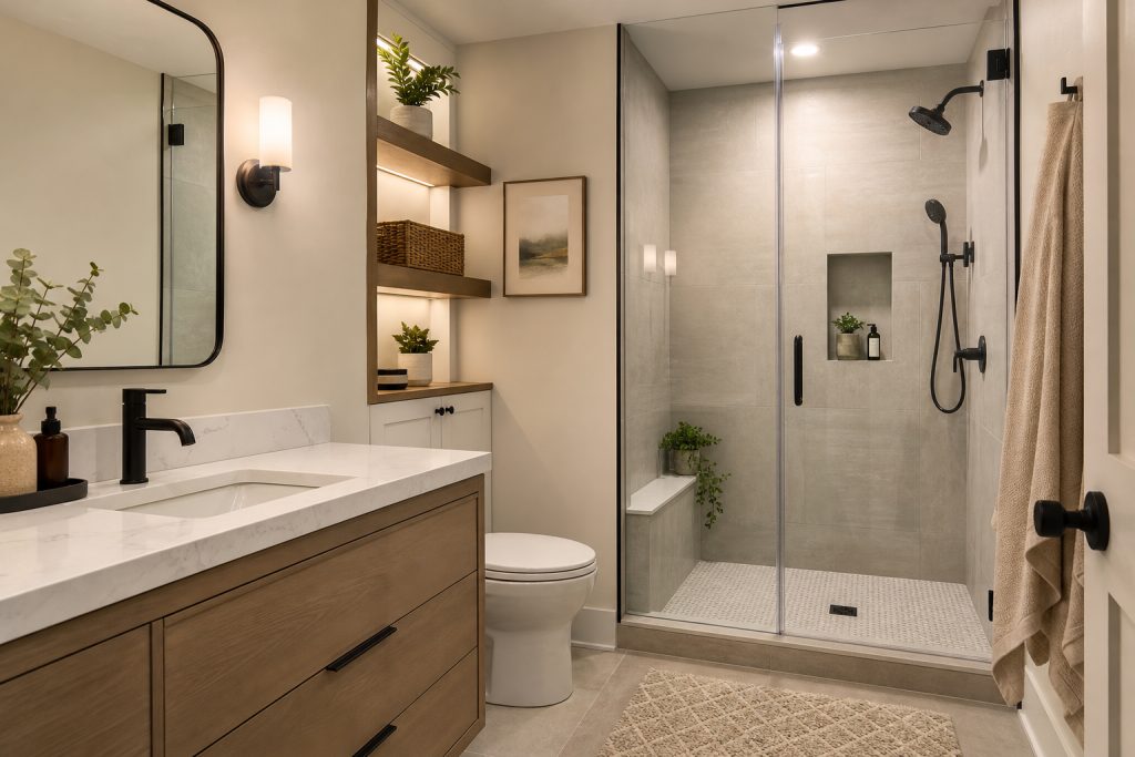 Featured image for Small Bathroom Remodel Ideas That Improve Function Without Expanding the Room